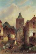 unknow artist European city landscape, street landsacpe, construction, frontstore, building and architecture. 105 USA oil painting reproduction